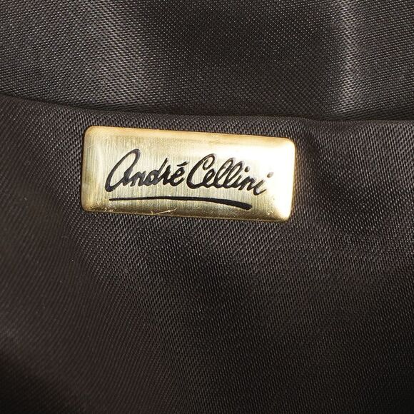 Andre Cellini Black Clam Shell Top Beaded Hand Bag - Picture 11 of 15